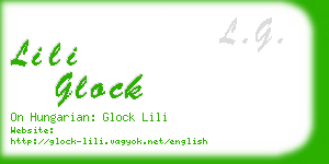 lili glock business card